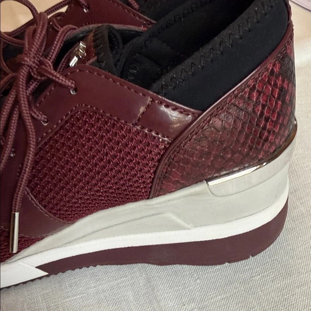 Michael Kors Burgundy and Black Women's Sneakers - Picture 4 of 8